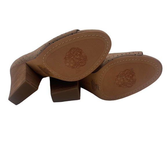 Vince Camuto Kainan Open Toe Bootie Tan Brown Sz 8 NWOT - Picture 7 of 12